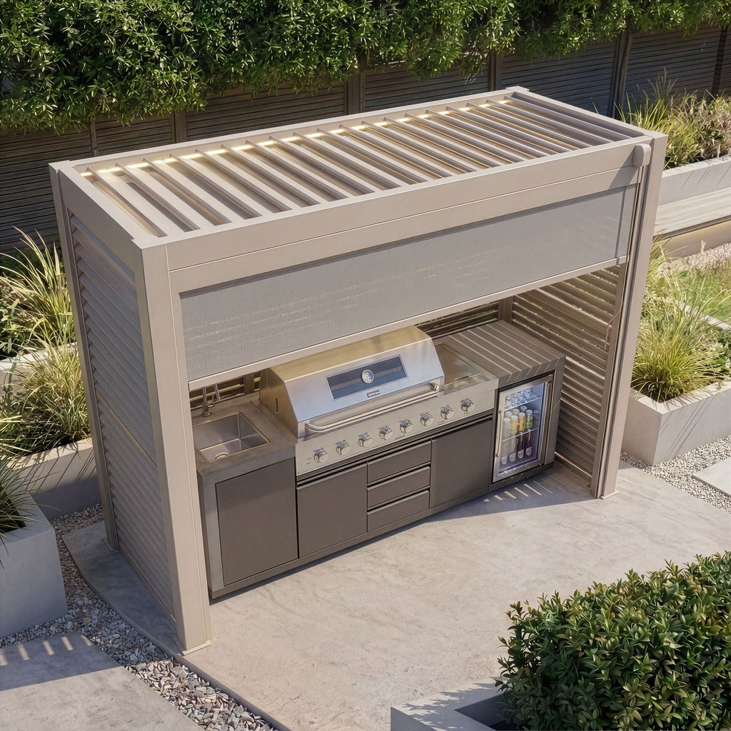 Maze Como Freestanding Shelter | For BBQ's & Outdoor Kitchens