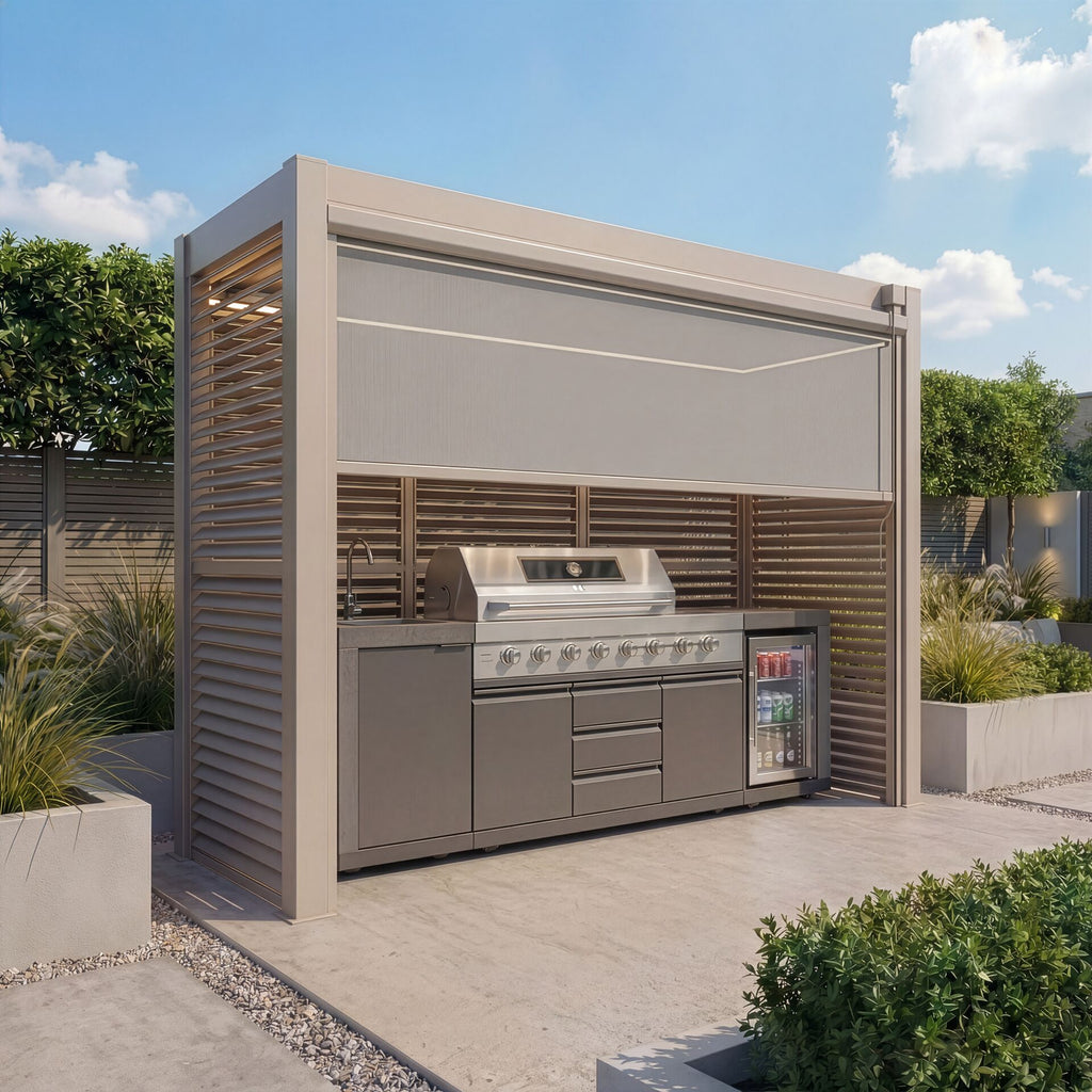 Maze Como Freestanding Shelter | For BBQ's & Outdoor Kitchens