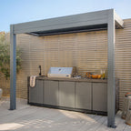 Maze Eden Aluminium Lean‑To Shelter 3m × 1.4m – Grey