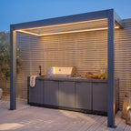 Maze Eden Aluminium Lean‑To Shelter 3m × 1.4m – Grey