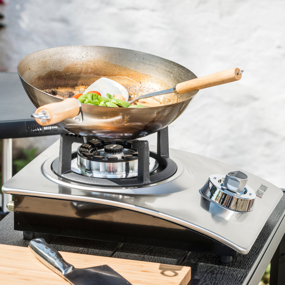 HOT WOK Silver Line 4.5kW Indoor & Outdoor Cast Iron Gas Burner