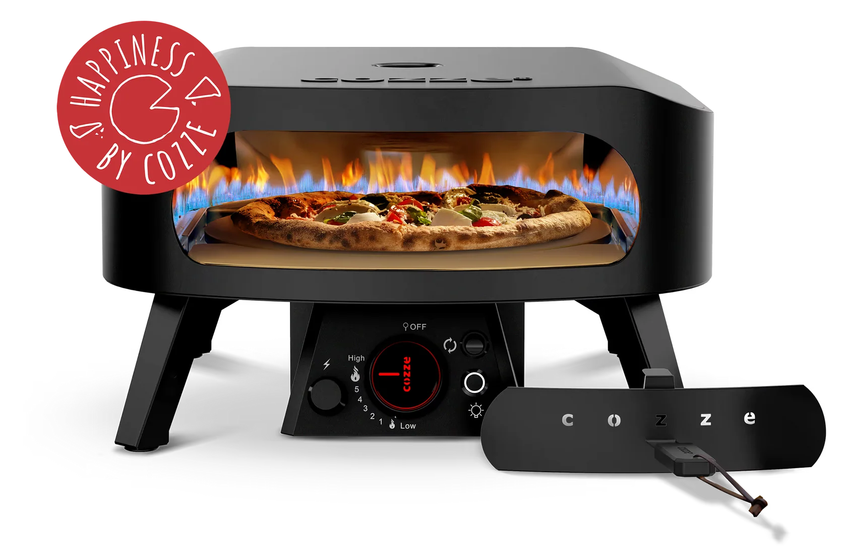 Cozze® 13″ Rotate Gas Pizza Oven Black Edition