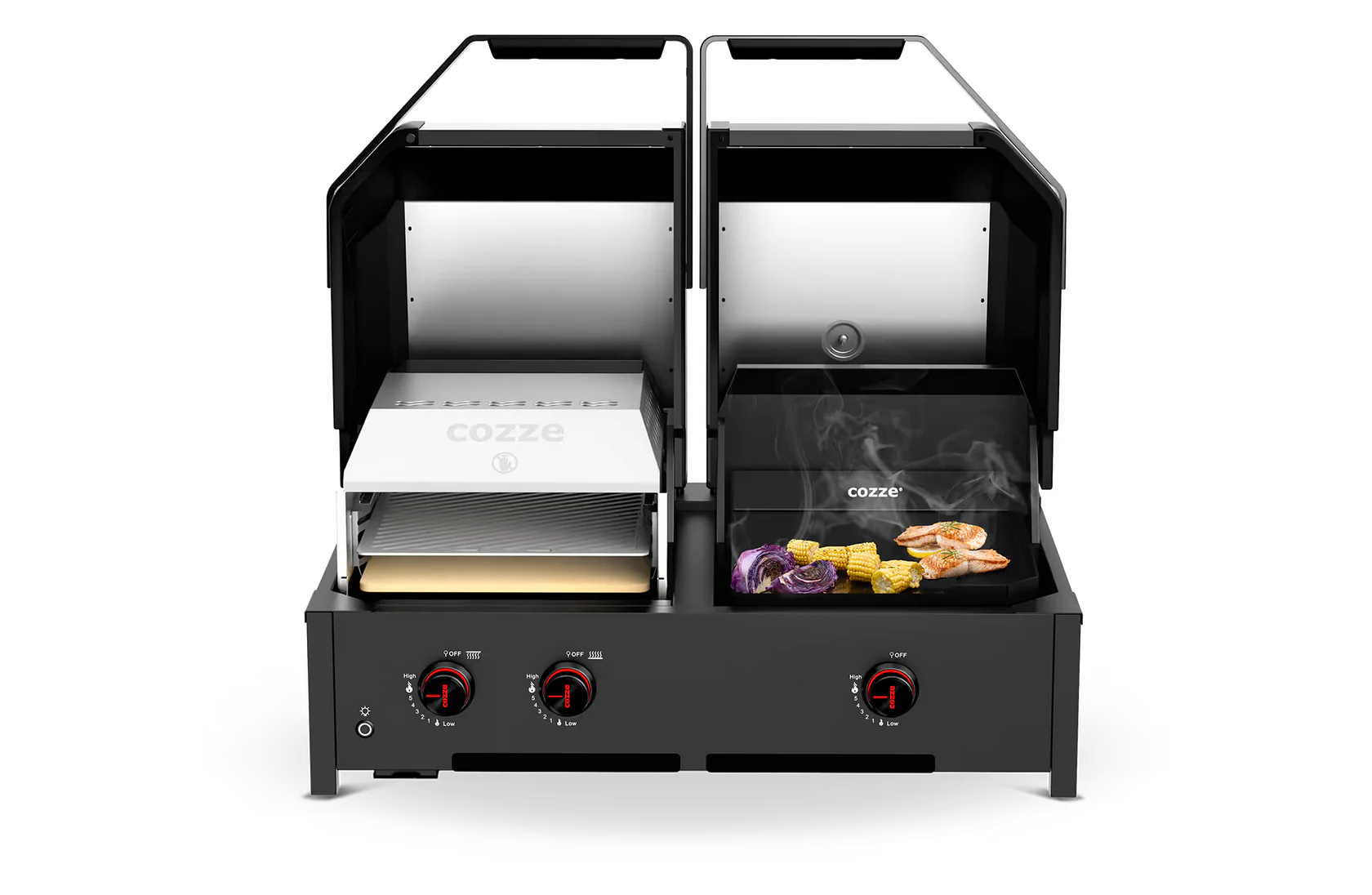 Cozze® Quattro 900 – 4‑in‑1 High‑Performance Outdoor Grill