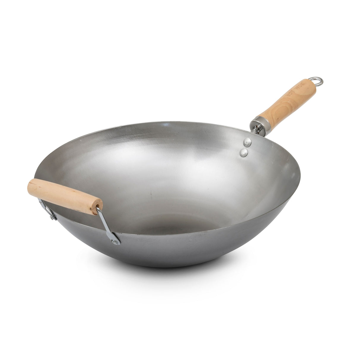 HOT WOK Carbon Steel Wok Pan | Heavy-Duty Round-Bottom Asian Stir-Fry Wok