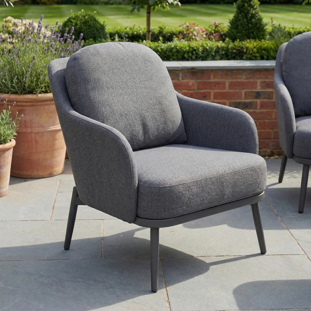 Alva 3 Seat Sofa Dining Set with Rising Table in Grey