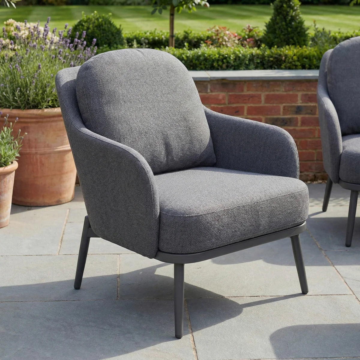 Alva 3 Seat Sofa Dining Set with Rising Table in Grey