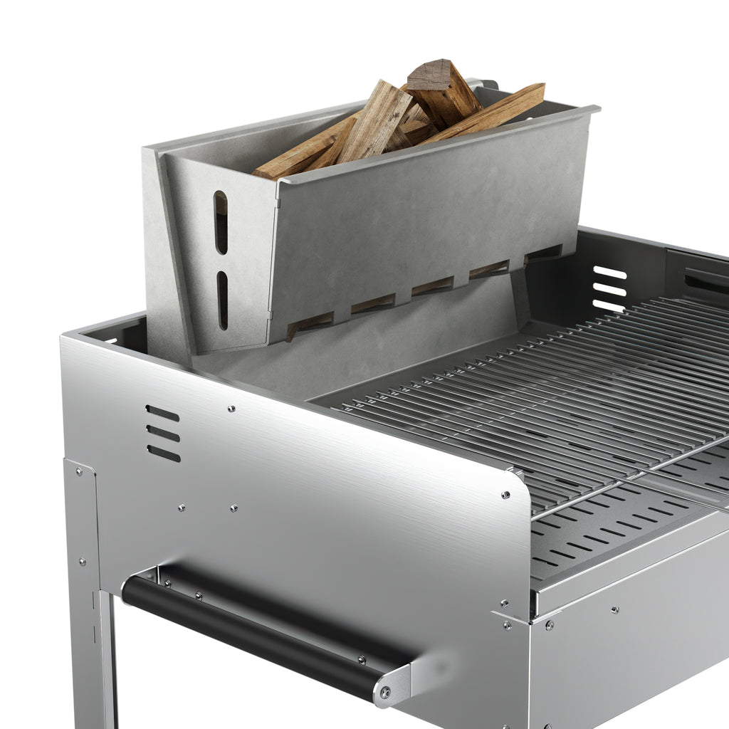 Fontana Tirreno Wood & Charcoal Barbecue with Rotisserie BBQ