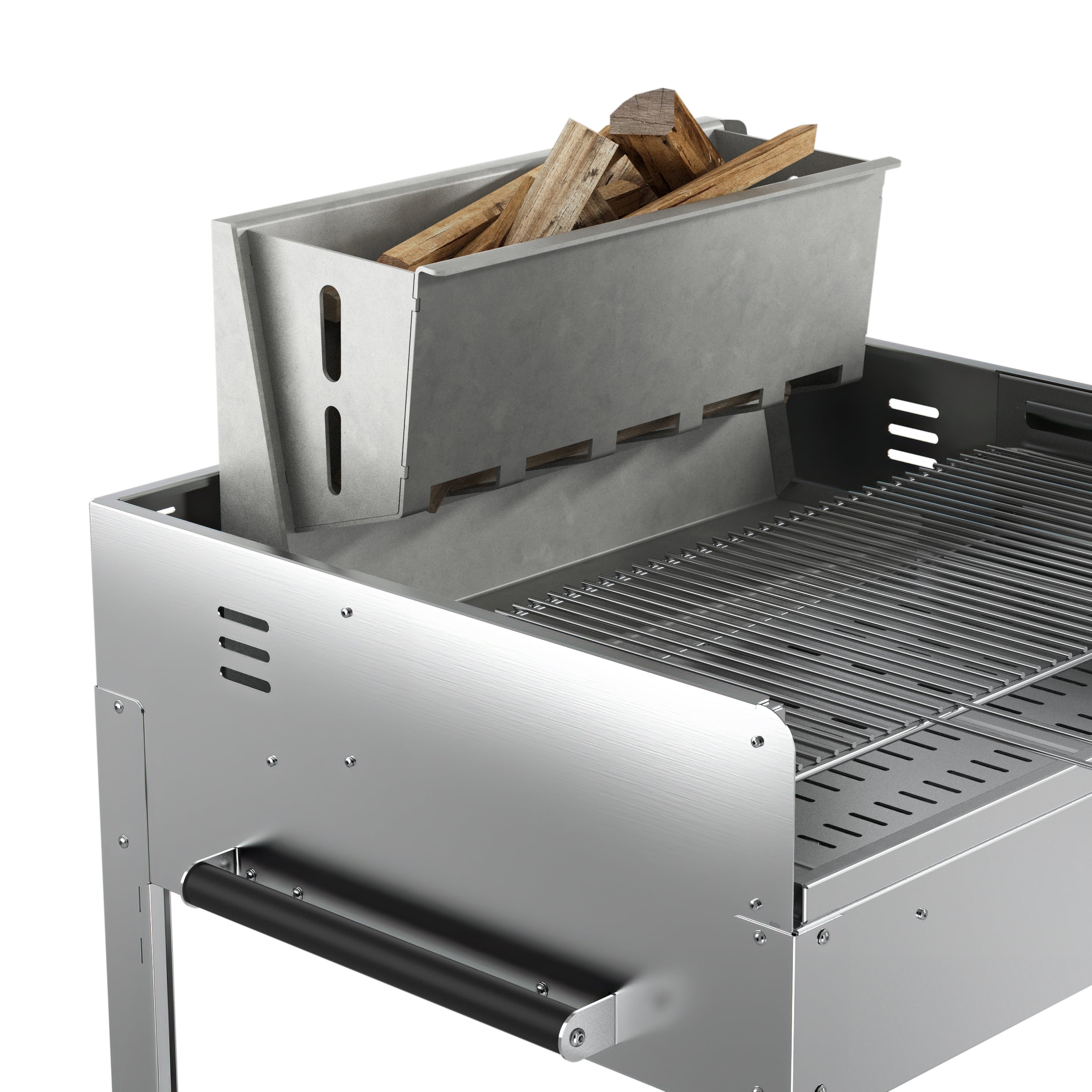 Fontana Tirreno Wood & Charcoal Barbecue with Rotisserie BBQ