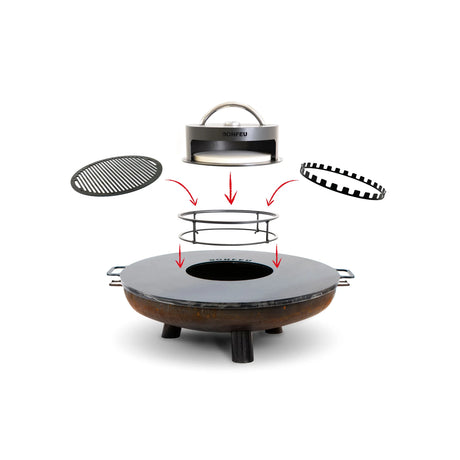 BonFeu BonBowl Plus Corten Steel Fire Pit