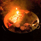 BonFeu Fire Pit Plancha Half Circle BBQ
