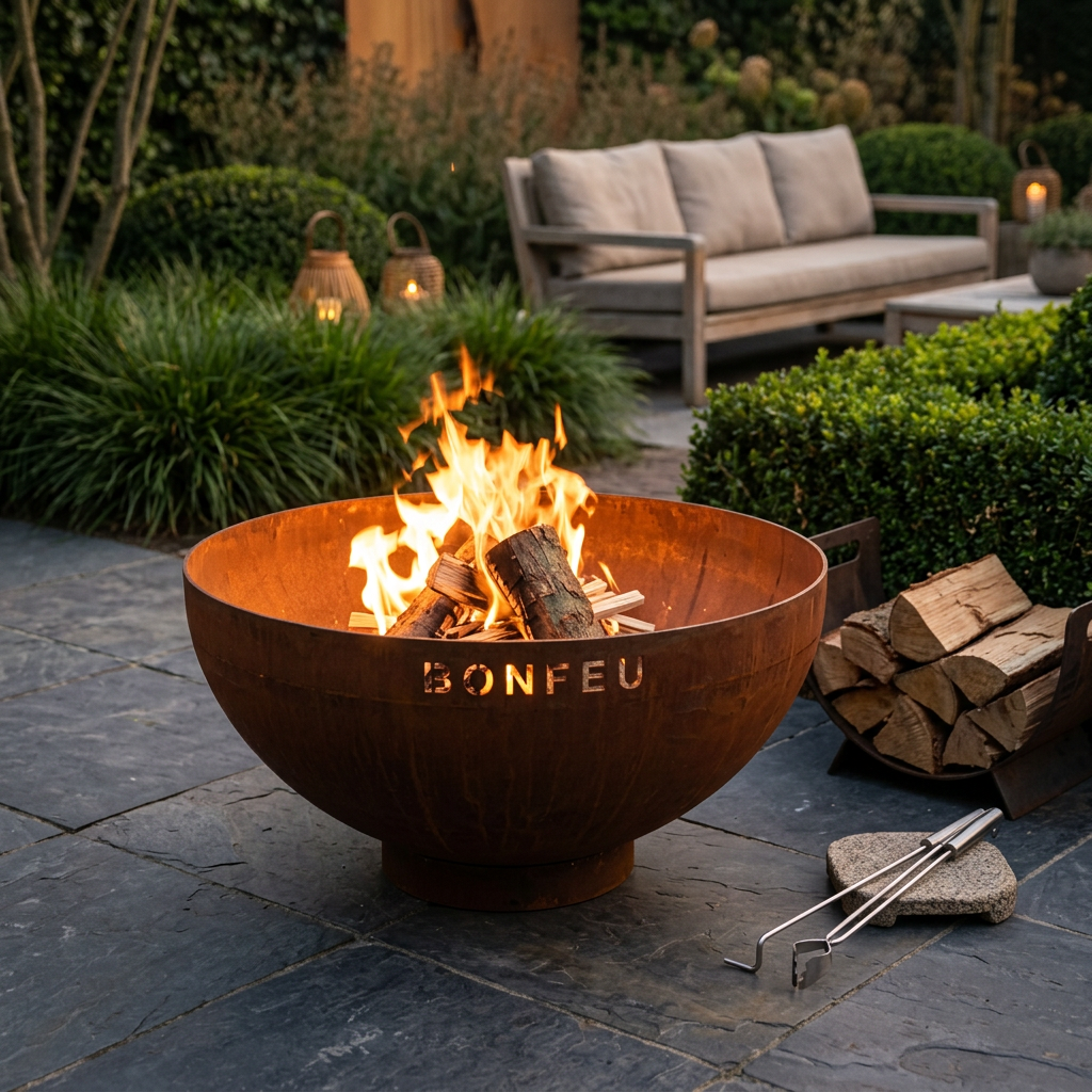 BonFeu BonBowl Pro Corten Steel Fire Pit Bowl | 60cm 80cm 100cm
