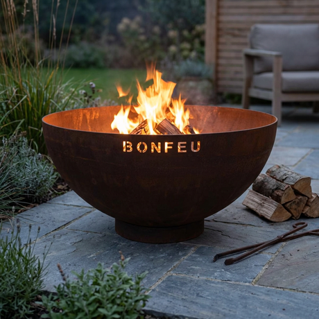 BonFeu BonBowl Pro Corten Steel Fire Pit Bowl | 60cm 80cm 100cm