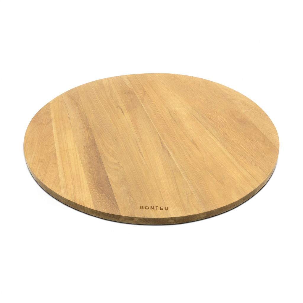BonFeu BonTeak Premium Teak Wood Hardwood Table Top for BonBiza Fire Pits