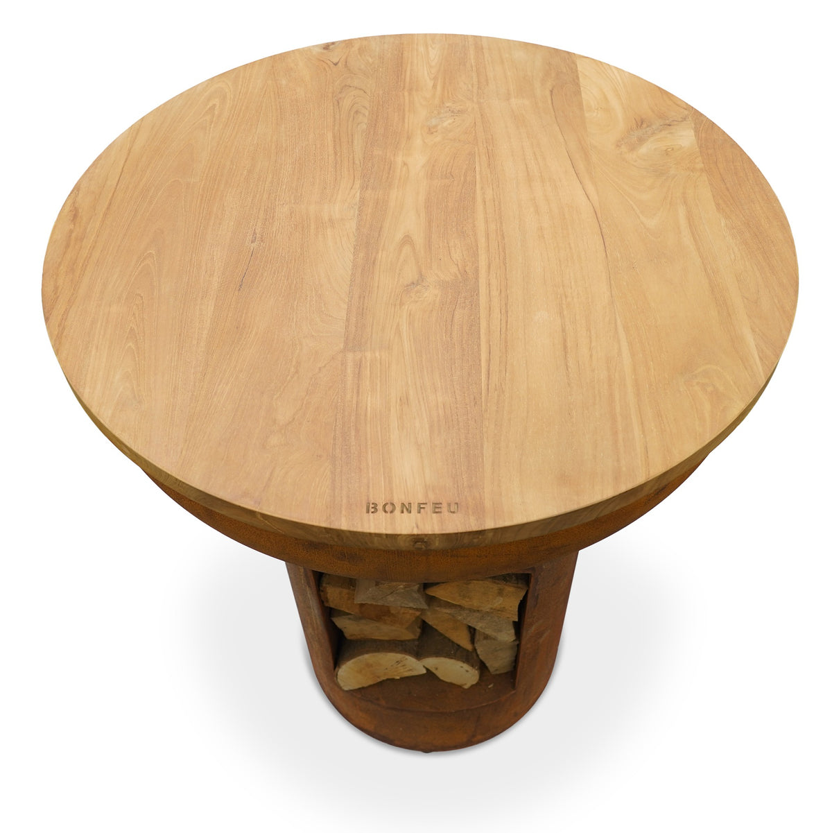BonFeu BonTeak Premium Teak Wood Hardwood Table Top for BonBiza Fire Pits