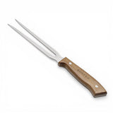 BonFeu Premium 2-Piece Stainless Steel Meat Carving Knife & Fork Set with Acacia Wood Handles