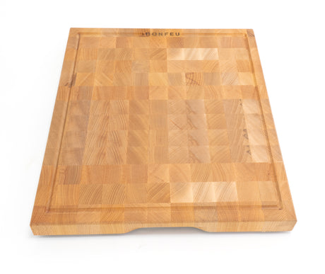 BonFeu BonButcher Block Premium End-Grain Beechwood Food Prep Chopping Board