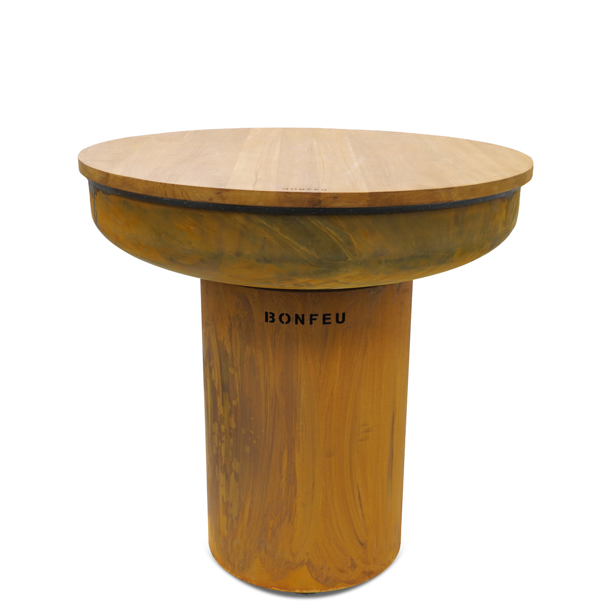 BonFeu BonTeak Premium Teak Wood Hardwood Table Top for BonBiza Fire Pits