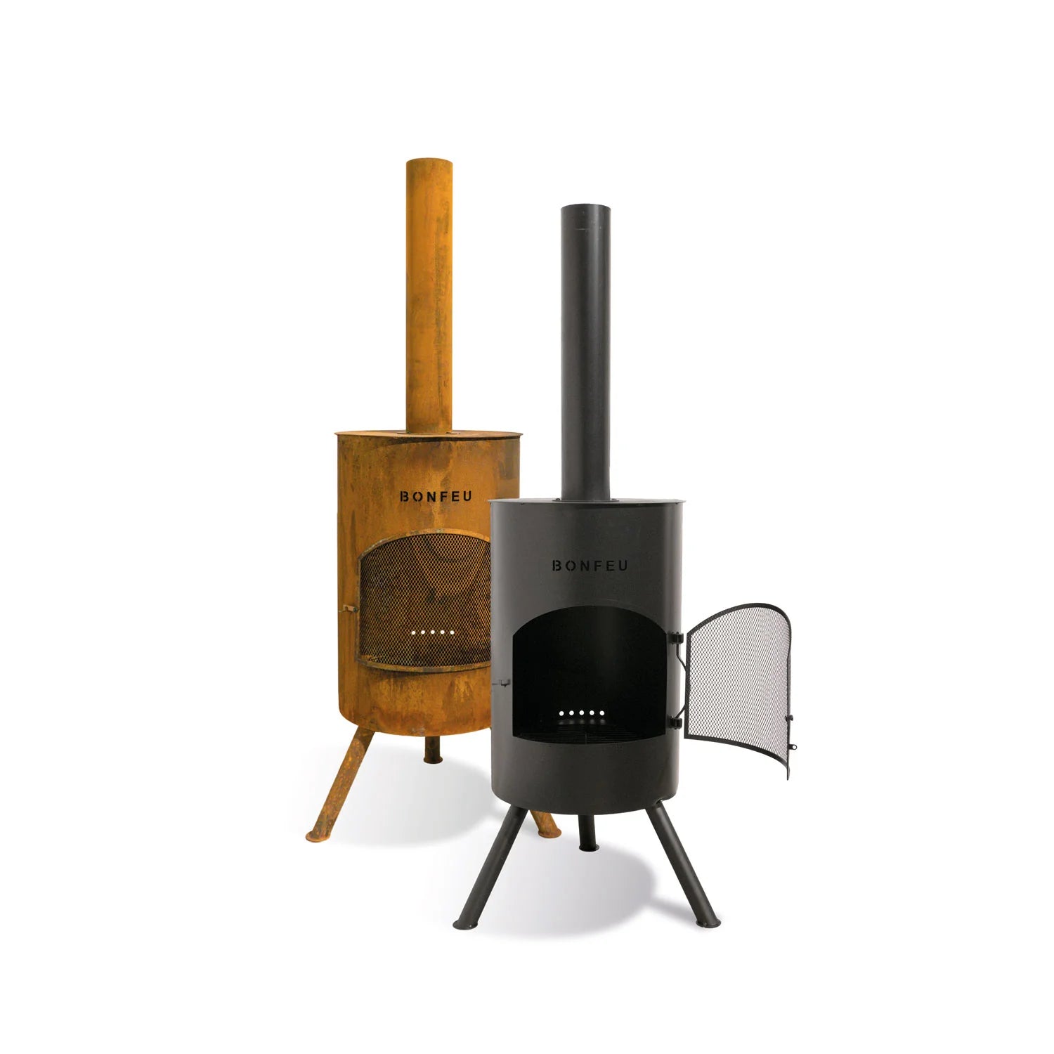 BonFeu BonTon Black Outdoor Fireplace