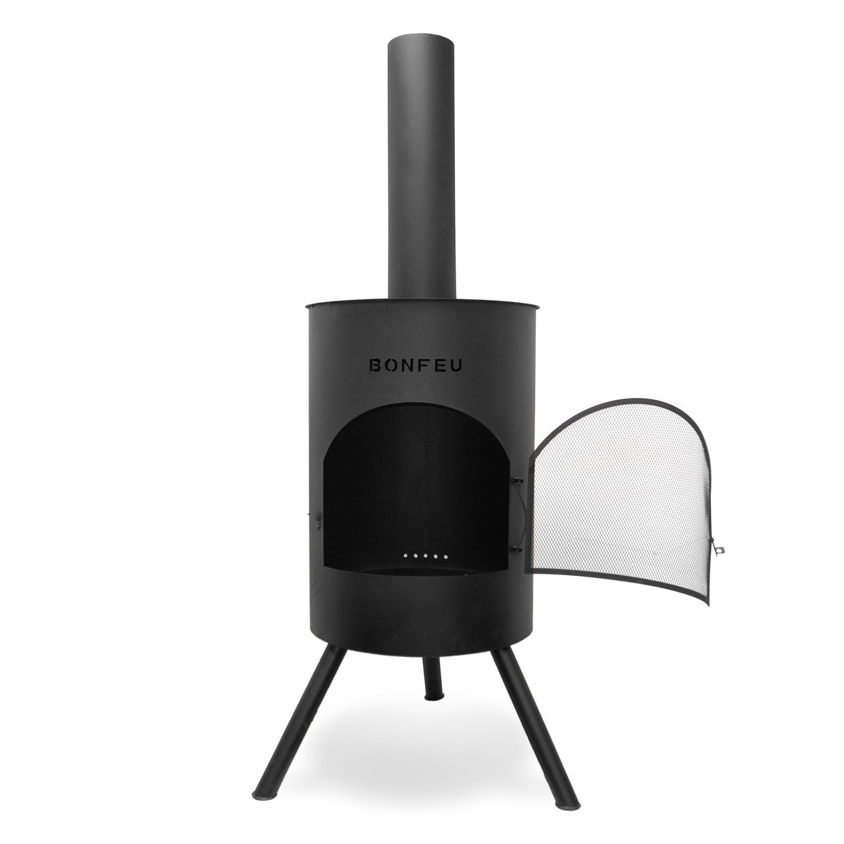 BonFeu BonTon Black Outdoor Fireplace
