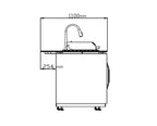 Buschbeck Derby Outdoor Kitchen Island White