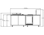 Buschbeck Derby Outdoor Kitchen Island White
