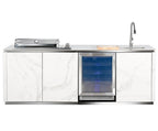 Buschbeck Derby Outdoor Kitchen Island White