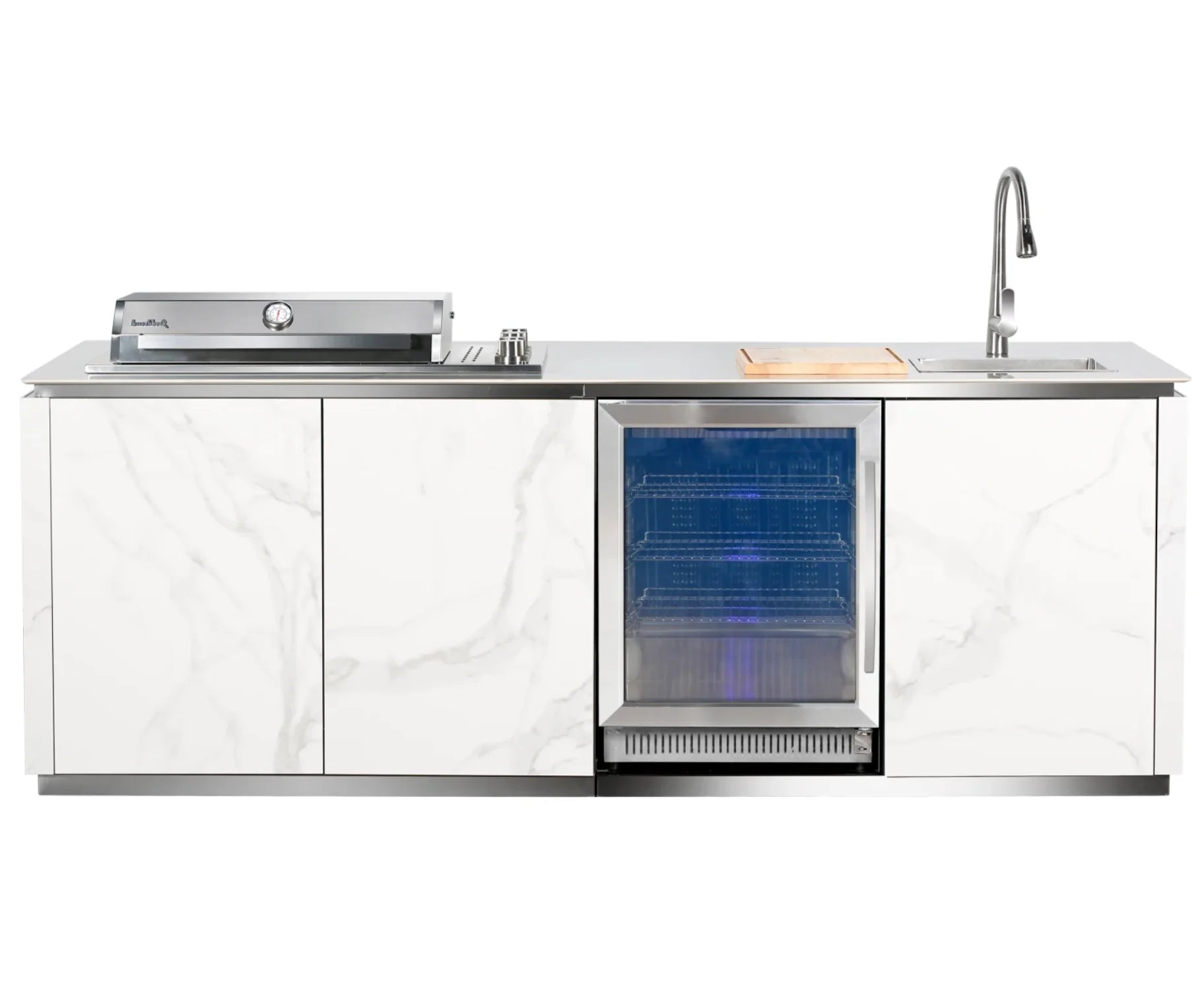 Buschbeck Derby Outdoor Kitchen Island White
