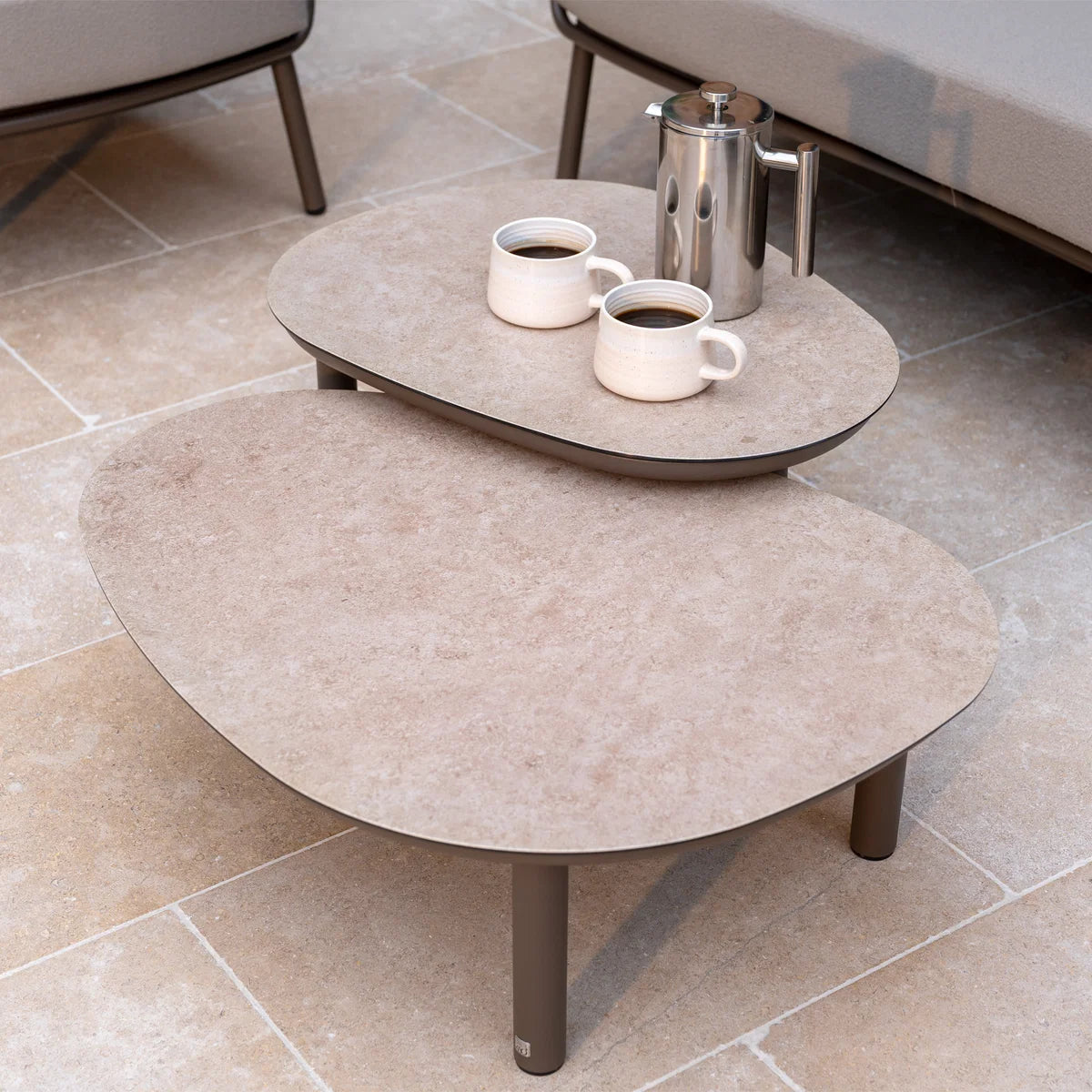 Capri 3 Seat Sofa Set in Stone Grey