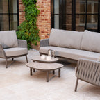 Capri 3 Seat Sofa Set in Stone Grey