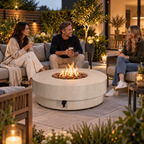 Happy Cocooning Estate Round 105 Gas Fire Pit Table
