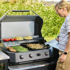 Cozze G800 COMB0 Barbecue With Plancha, 3 Gas burners