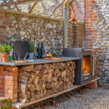 BBQube Outdoor Kitchen Grill & Wood Burning Stove Heater Core