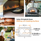 Fontana Forni Volta 70 Dual Fuel Pizza Oven
