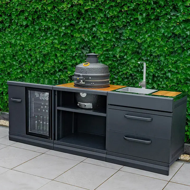 GRLLR Wooden Worktop for Kamado Outdoor Kitchen