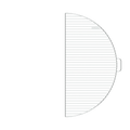 BonFeu Fire Pit Grill Half Circle