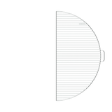 BonFeu Fire Pit Grill Half Circle