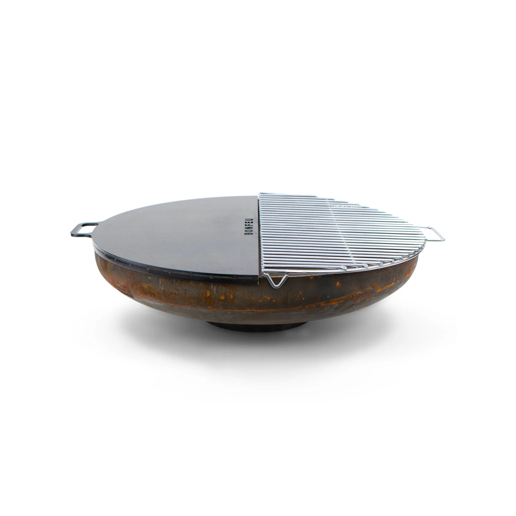 BonFeu Fire Pit Grill Half Circle