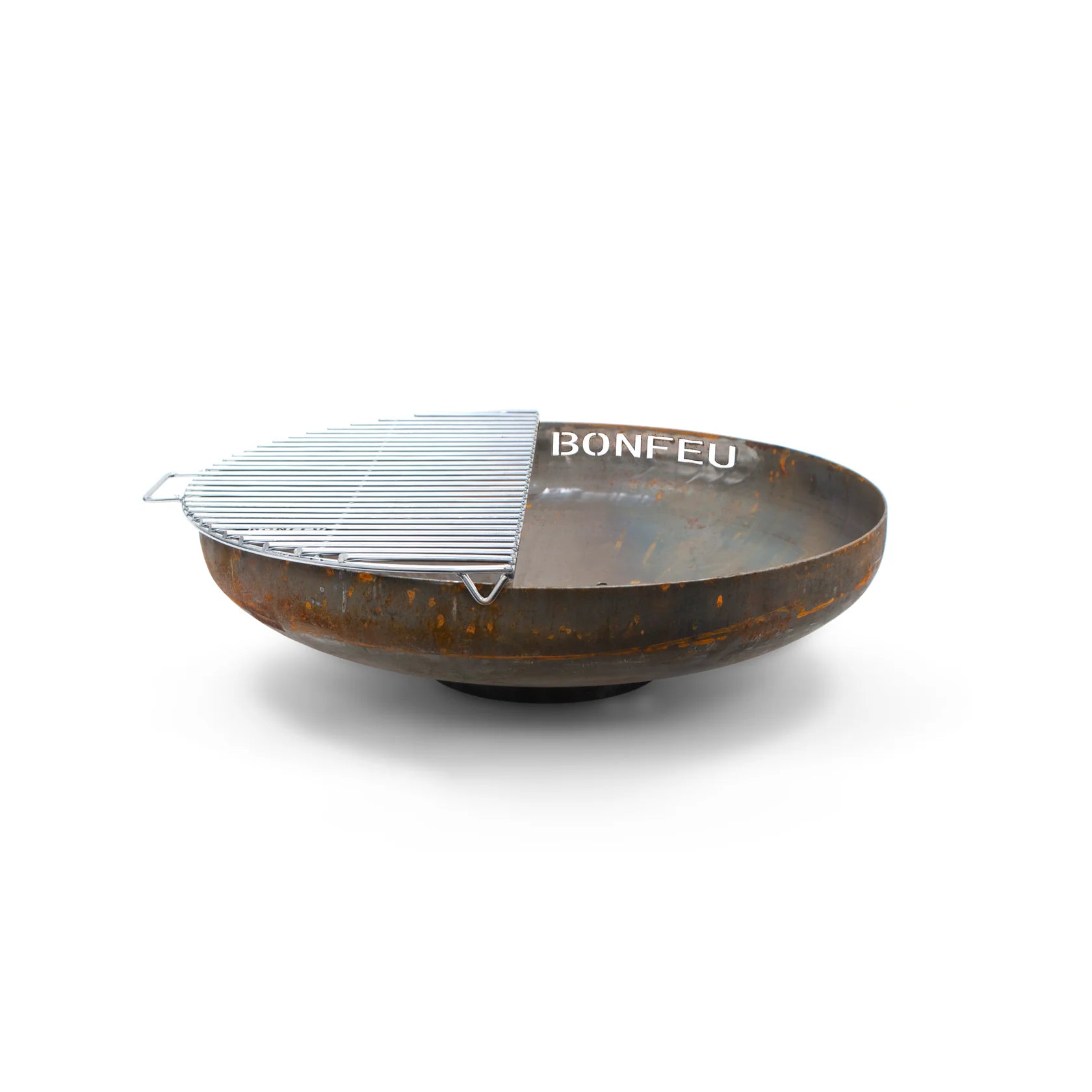 BonFeu Fire Pit Grill Half Circle