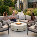Happy Cocooning Estate Round 105 Gas Fire Pit Table