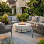 Happy Cocooning Estate Round 105 Gas Fire Pit Table