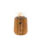 Happy Cocooning Lumi Lagune Teak Tabletop Gas Fireplace