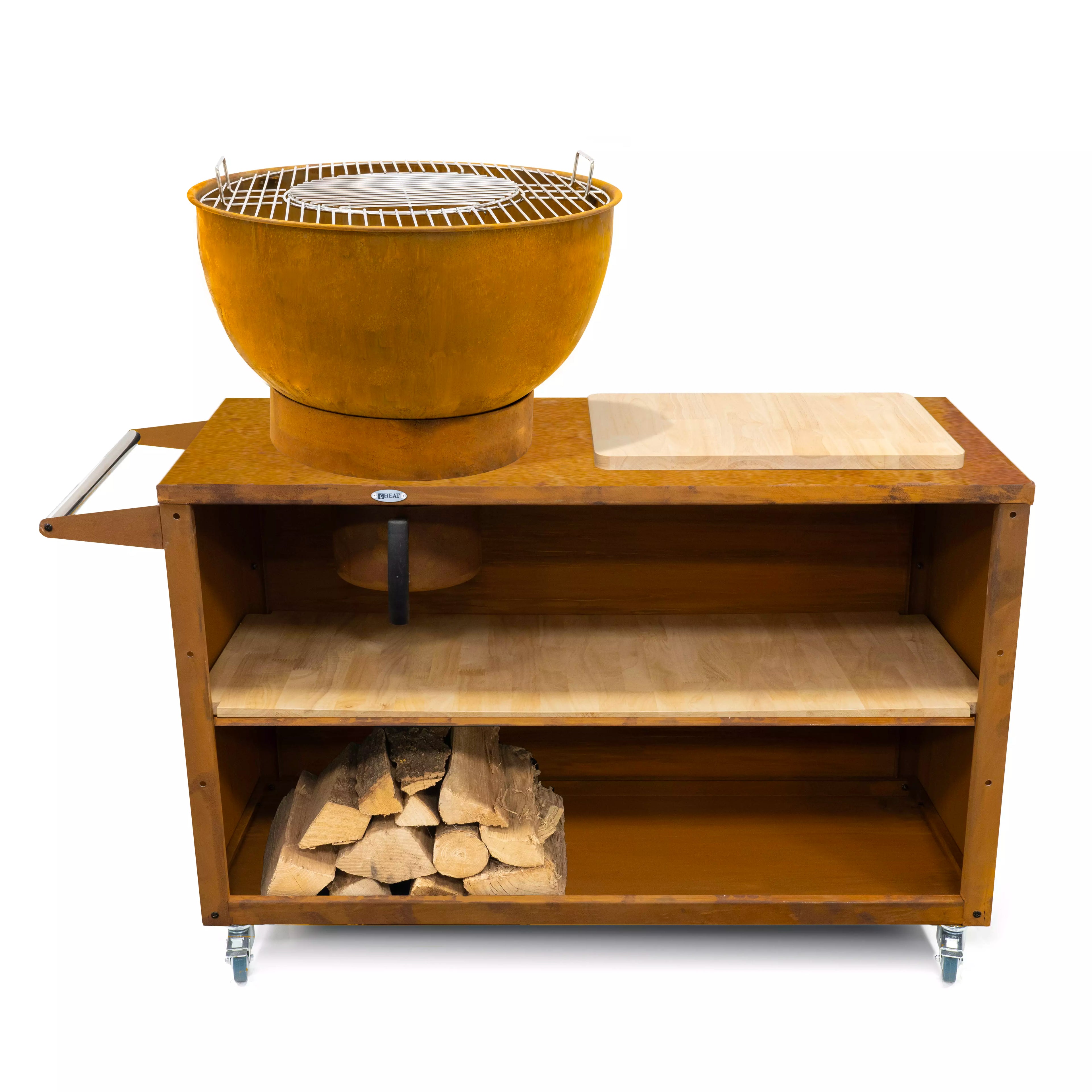 HEAT Trolle Outdoor Cooking Station Kitchen Rust