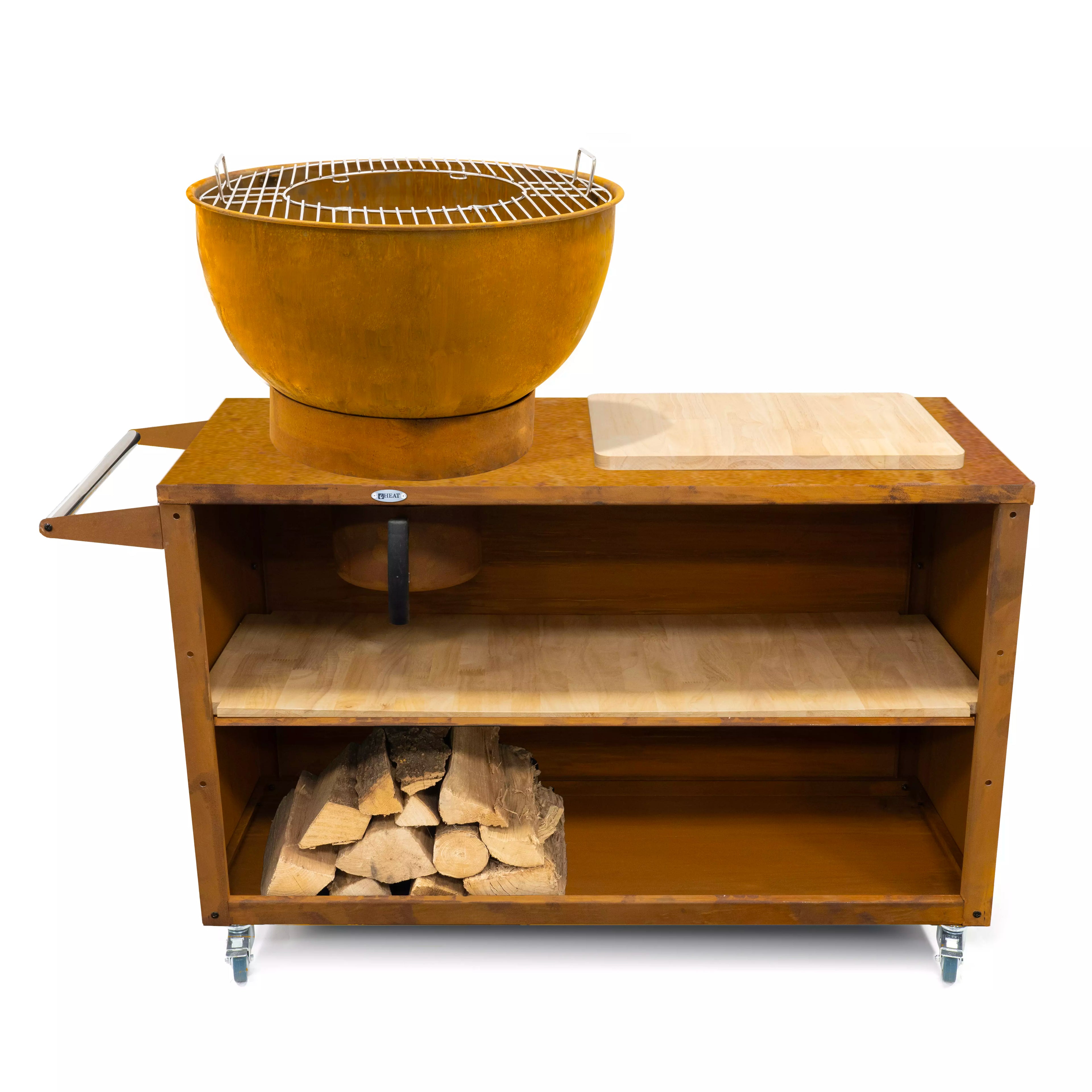 HEAT Trolle Outdoor Cooking Station Kitchen Rust