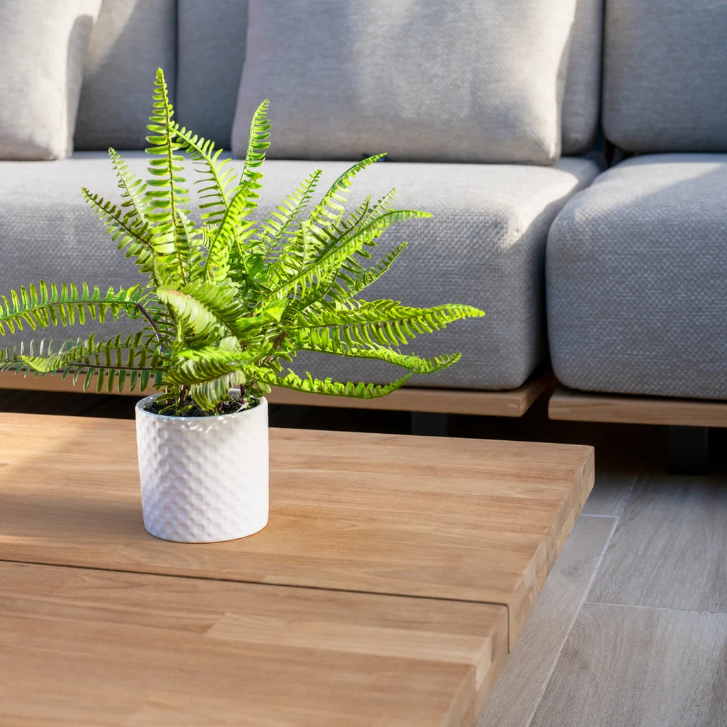 Eternity Modular Teak Corner Group in Light Grey