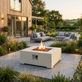 Happy Cocooning Estate Square 88 Gas Fire Pit Table