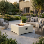 Happy Cocooning Estate Square 88 Gas Fire Pit Table