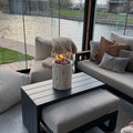 Happy Cocooning Lumi Stone Tabletop Gas Fireplace