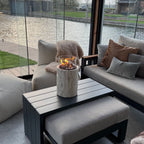 Happy Cocooning Lumi Stone Tabletop Gas Fireplace
