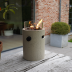 Happy Cocooning Lumi Stone Tabletop Gas Fireplace