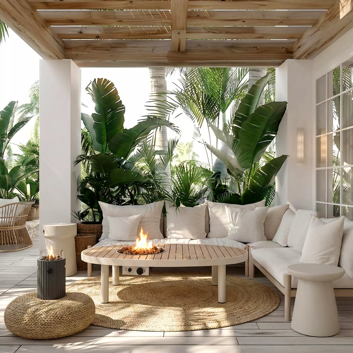 Happy Cocooning Riviera 140 Gas Fire Pit Table